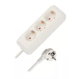 Brennenstuhl Eco-Line elosztó, 3 dugalj, fehér, 3m