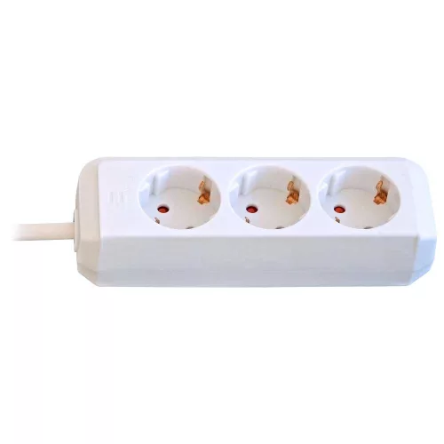 Brennenstuhl Eco-Line elosztó, 3 dugalj, fehér, 5m