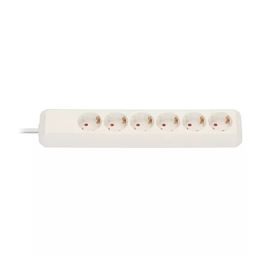 Brennenstuhl Eco-Line elosztó, 6 dugalj, fehér, 1,5m