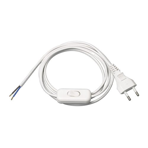 Brennenstuhl csatlakozókábel köztes kapcsolóval, fehér, 1,5m