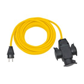   Brennenstuhl hosszabbító kábel 3 dugalj, sárga, 25m, IP44