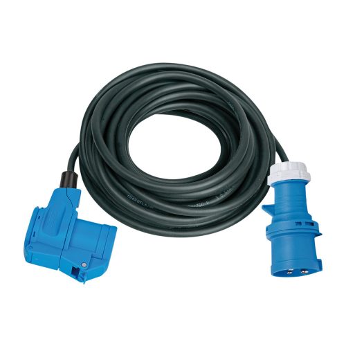 Brennenstuhl CEE hosszabbító kábel lakókocsi szögcsatlakozóval, fekete, 25m, IP44