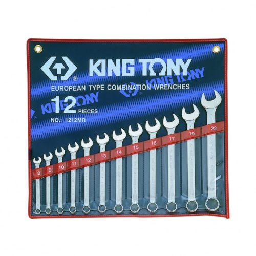 King Tony 12 részes csillag-villáskulcs készlet 8-22mm (1212MR)