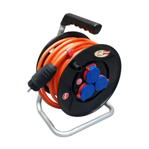 BAT ST260 műanyag kábeldob narancs kábellel IP44 3x1,5mm 25m