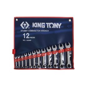   King Tony rövid csillag-villáskulcs készlet 8-19mm 12 részes (1282MR)