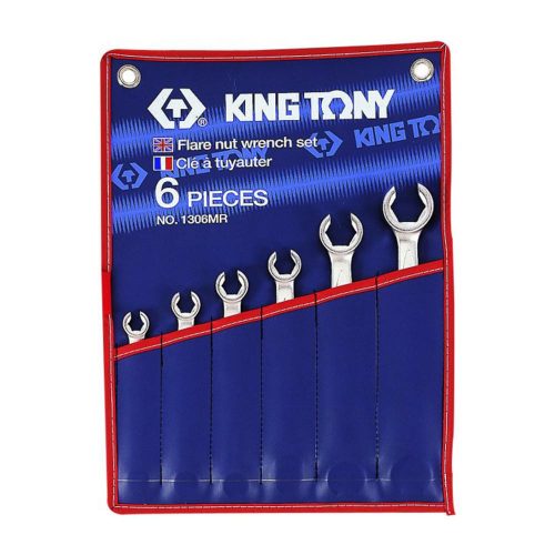 King Tony 6 részes fékcsőkulcs készlet 8-22mm (1306MR)