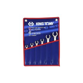   King Tony fékcsőkulcs készlet 5/16-7/8" 6 részes (1306SR)