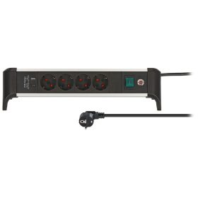   Brennenstuhl Alu-Office-Line aljzatcsík USB Power Delivery USB töltési funkcióval 4-utas 1,8m H05