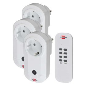   Brennenstuhl Comfort-Line távirányítható hálózati aljzat szett 3x IP20