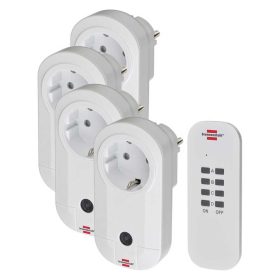  Brennenstuhl Comfort-Line távirányítható hálózati aljzat szett 4x IP20