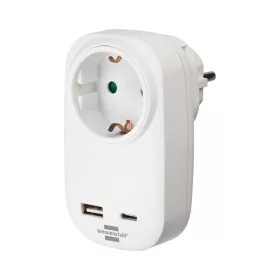   Brennenstuh Aljzatadapter USB Power Delivery-rel a gyors töltéshez (1x C típusú töltő, 1x USB A)