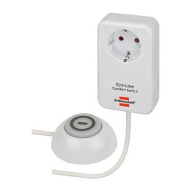   Brennenstuhl Eco-Line Comfort Switch Adapter külső lábkapcsolóval