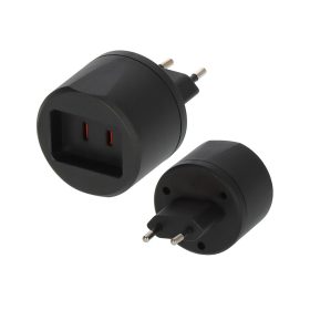   Brennenstuhl Travel Adapter USA => Euro 2,5A automata biztosítek