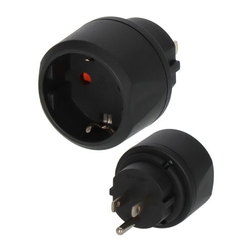 Brennenstuhl Utazó adapter védő érintkezős => USA