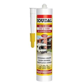   Soudal univerzális sziloplaszt, átlátszó, ecetsavas 280ml