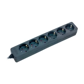   Brennenstuhl 6-os dugaszoló aljzat fekete 1,4 m H05VV-F 3G1,5