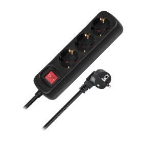   Brennenstuhl 3-utas aljzat fekete, kapcsolóval 1,4 m H05VV-F 3G1,5