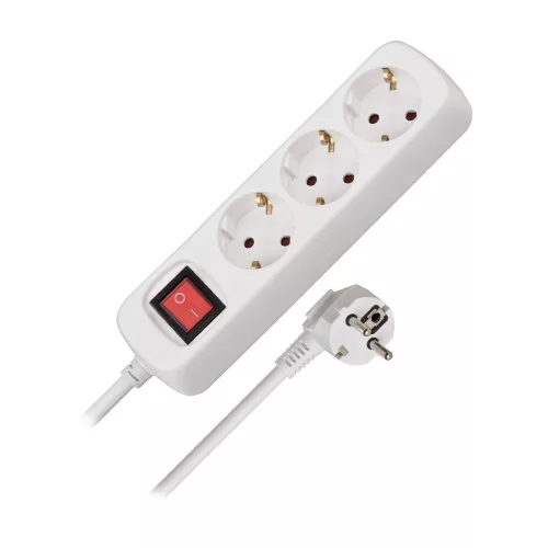 Brennenstuhl 3-utas konnektor fehér, kapcsolóval 1,4 m H05VV-F 3G1.5 H05VV-F 3G1.5