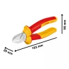 Bosch VDE diagonális csípőfogó, 160 mm
