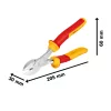 Bosch VDE nagy teherbírású diagonális csípőfogó, 200 mm