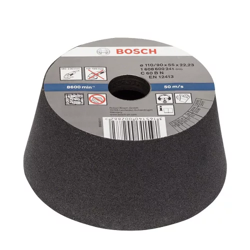 Bosch PRO Metal kúpos fazékkorong, 90x110x55 mm, szemcseméret: G54, fémcsiszoláshoz