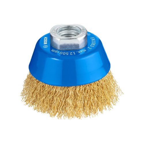 Bosch PRO Metal clean hullámos fazékkefe, 70x0,3 mm, M14 menetes, fémhez