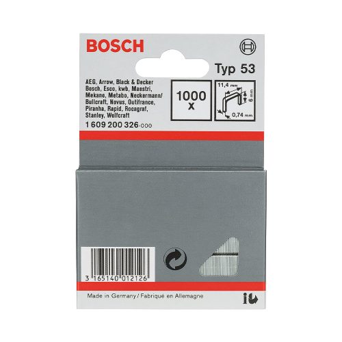 Bosch finomhuzal tuzokapocs Type 53 6mm 1000db