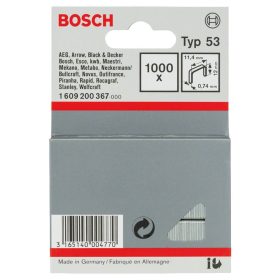 Bosch finomhuzal tűzőkapocs Type 53 12mm 1000db