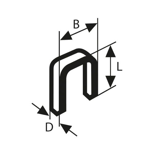 Bosch keskenyhátú tűzőkapocs Type 55 28mm 1000db