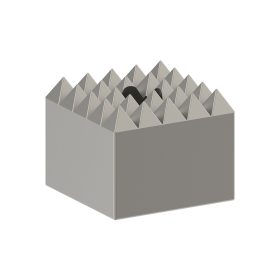   Bosch PRO SDS-Max 4C acél stokkolófej, szemcsézőlap 5x5 , 60x60 mm, beton érdesítéséhez