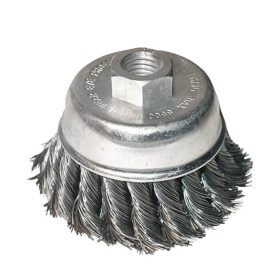   Extol Craft kétsoros sodrott drótcsiszoló fazékkefe sarokcsiszolóhoz M14+2mm 80mm