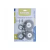 Extol Craft drótcsiszoló körkefe készlet; 6mm-es csap, 25-38-50-63-75mm