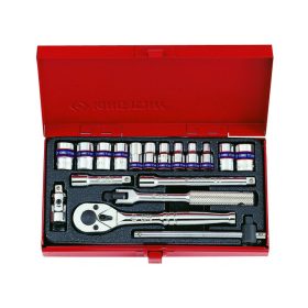   King Tony kézi 1/4" dugókulcs készlet 12* 18 részes (2019MR)