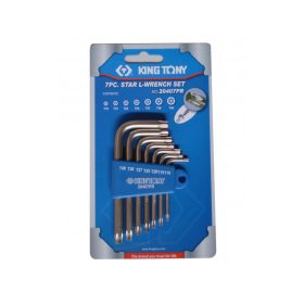   King Tony torxvégű furatos imbuszkulcs készlet T10-T40 7 részes (20407PR)