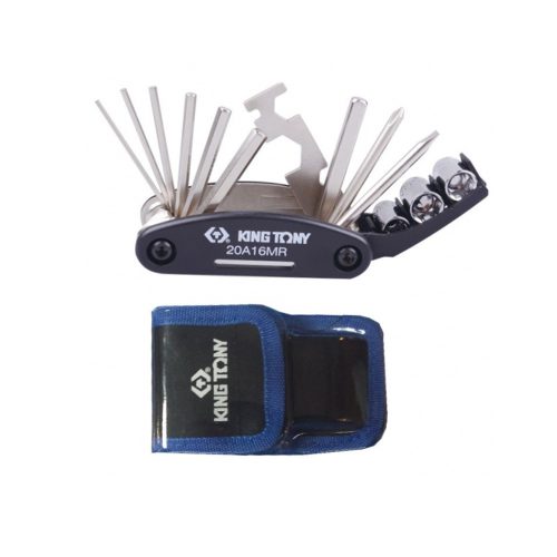 King Tony kihajtható készlet kerékpárhoz 11 részes (20A16MR)