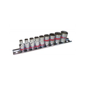   King Tony kézi 1/4"dugókészlet 5/32-1/2" 6* 9 részes (2509SR)