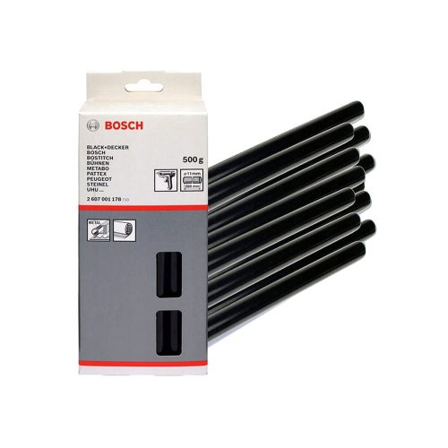 Bosch fekete ragasztórúd 11x200mm 500g