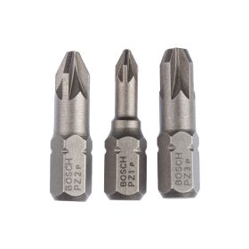   Bosch Pozidriv extra kemény bitfej PZ1, PZ2, PZ3 x 25 mm, 3 részes