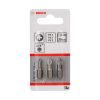 Bosch Pozidriv extra kemény bitfej PZ1, PZ2, PZ3 x 25 mm, 3 részes