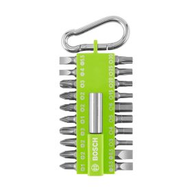   Bosch extra kemény bithegy vegyes készlet neonzöld, 21 részes