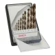 Bosch PRO HSS-G Co fémfúrószár készlet hengeres befogással 1-10mm 10 részes