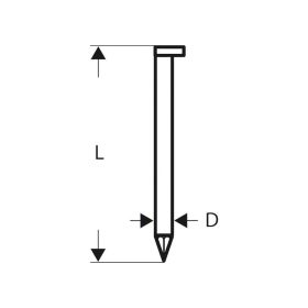 Bosch D-fejű szalagszeg SN34DK 75, 3000 db