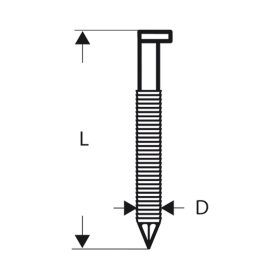 Bosch D-fejű szalagszeg SN34DK 90R, 2500 db