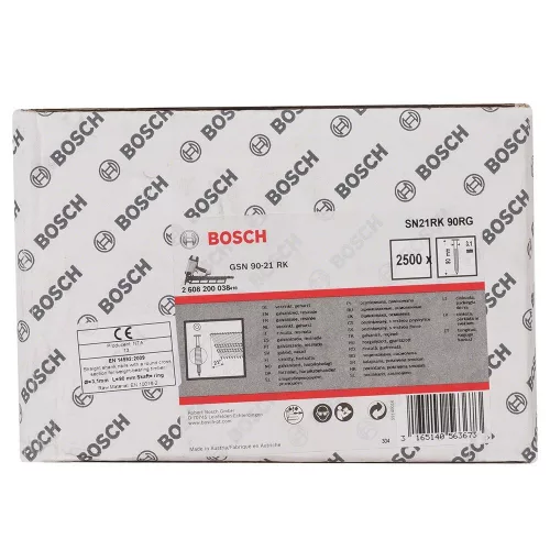 Bosch kerekfejű szalagszeg SN21RK 90RG 2500db