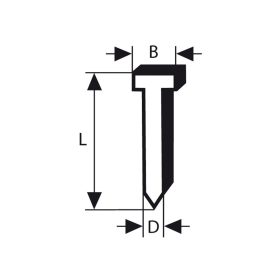 Bosch Süllyesztettfejű szeg SK64 25G, 2500 db