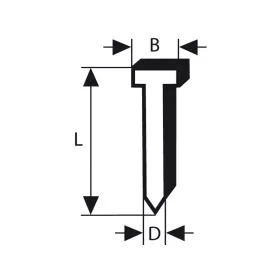 Bosch Süllyesztettfejű szeg SK64 63G, 2500 db