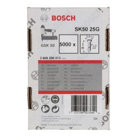   Bosch 1.2/18g fej nélküli szeg , horganyzott SK50 25 mm 5000 db