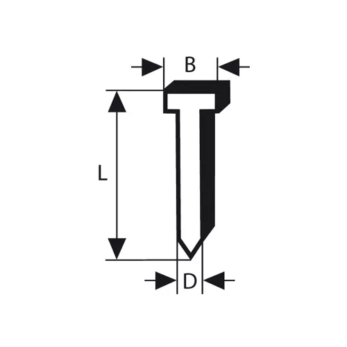 Bosch 1.2/18g fej nélküli szeg , horganyzott SK50 35 mm 5000 db