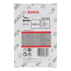 Bosch keskenyhátú tűzőkapocs TK40 20G 5000db