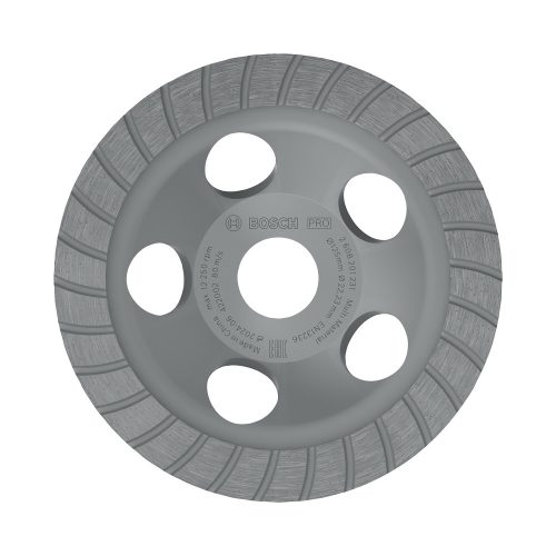 Bosch PRO Multi Material gyémánt fazékkorong, csiszolófej, 5x125x22,23 mm, gránit, betonhoz